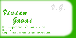 vivien gavai business card